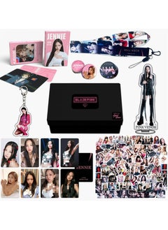 اشتري Blackpink JENNIE Box Set With Lomo Cards, Acrylic Stand, Hand Account Tape, Lanyard, Stickers, Photo Card في السعودية