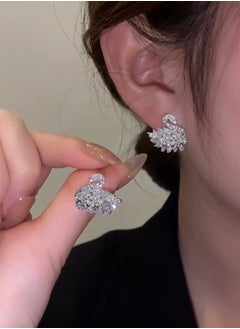 Buy Exquisite White Swan Earrings: Elegance and Sophistication in Every Detail ,925 silver needle. in UAE