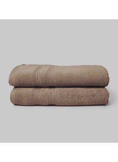 Buy 2 Pieces Bath / Sheet / Pool Towel by La'Marvel, Affogat 550 GSM 100% Cotton Luxury Home Towels in Saudi Arabia