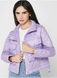 Buy Quilted Jacket With Oversized Pockets in Saudi Arabia