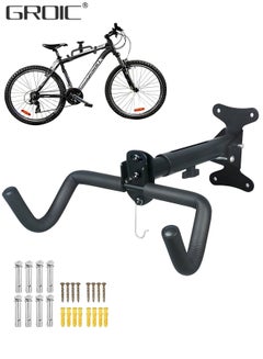 Buy Bike Wall Mount Hanger,Horizontal Bicycle Indoor Storage Rack,Cycling Wall Mounted Holder Hook ,Bicycle Wall Rack,Bike Rack in Saudi Arabia