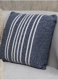 Buy Cove Filled Cushion, Slate & White – 40x40 cm in UAE