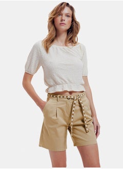 Buy Pleat shorts belt in Egypt