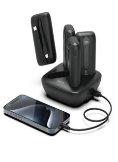 Buy 4 in 1 mobile charging station 10000mAh two charging ports a USB port and a PD port - 4 mobile batteries with a capacity of 10000mAh ⁠ in Saudi Arabia