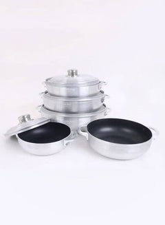 Buy Aluminum Teflon cookware set 5 pieces Tefal interior in Saudi Arabia