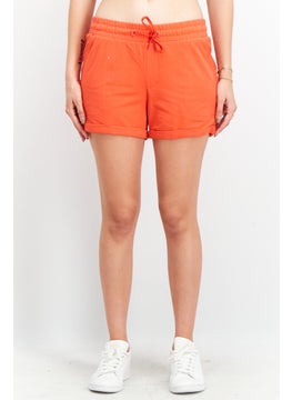 اشتري Women Regular Fit Pull-On Basic Short, Red في الامارات