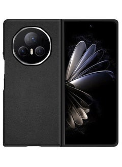 Buy Compatible with Honor Magic V3 5G Case, PU leather + Hard PC Cover, Special Leather Texture Phone Case, Anti-Fingerprint, Anti-Scratch Black in Saudi Arabia