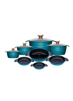 اشتري ProPlus 12 Piece Cookware Set (4 Casserole 18-20-24-30)With Glass Lids/4 MultiFunction Pans Set( 18-20-24-30) في مصر