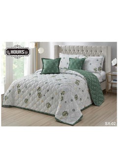 Buy Summer Bedding Set Consisting Of 6 Pieces Double-Sided Of Microfiber SX-02 in Saudi Arabia