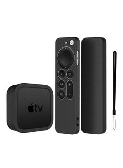 اشتري Silicone Case for Apple TV 4K Siri Remote 2021 with Silicone TV Box Case for Apple TV 4K 2021 Shock Resistant, Slip Resistant, and Drop Resistant في الامارات