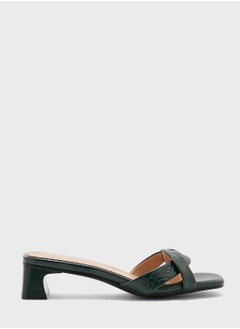 Buy Square Toe Croc Effect Sandal in UAE