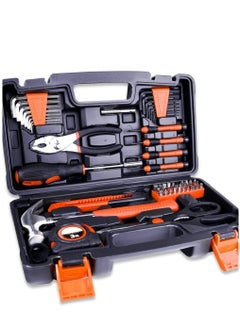 اشتري 56-Piece Heavy Duty Tool Set With Tool Bag Home Tool Kit Basic Tool Kit With Storage Case For Household Repair Home في السعودية