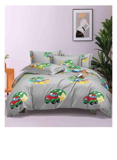 Buy 4Pcs Cartoon Comforter Kids Quilt-Single Size,1x Duvet (With filling)
1x Fitted bedsheet
2x Pillowcase Cover in UAE