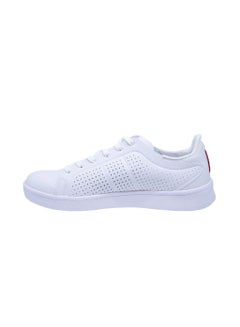 Buy Lace up Leather Sneaker - White - Men in UAE