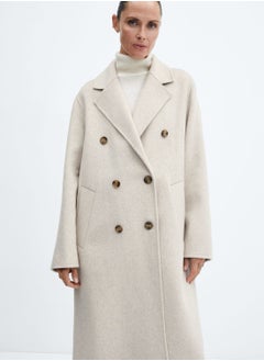 Buy Button Detail Longline Coat in Saudi Arabia