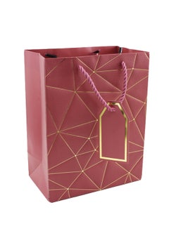 اشتري Twisted Handle Kraft Paper Bags | Gift Bag Party Favor for Hen Parties, Weddings, and Special Occasions - Pink في الامارات