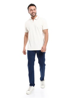 Buy Straight Fit Gabardine Pants With Side Pockets in Egypt