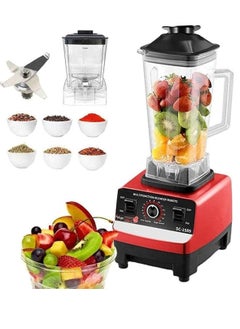 Buy Blender 4500W Heavy Duty Commercial Grade Blender 6 Blades Mixer Juicer for Fruit Food Processor Grinder Mill, Chopper Mill, and Ice Smoothies in UAE