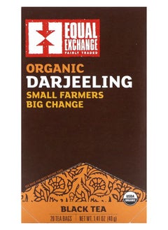 اشتري Organic Darjeeling Black Tea 20 Tea Bags 1.41 oz (40 g) في الامارات