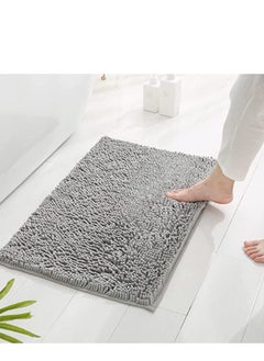 اشتري Non-Slip Fluffy Soft Plush Microfiber Washable Quick Dry Ultra Bath Mats For Tub Bathroom Rugs Bath Mat في الامارات