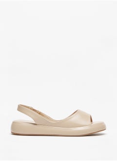 اشتري Solid Open Toe Sling Back Slip-On Sandals في السعودية