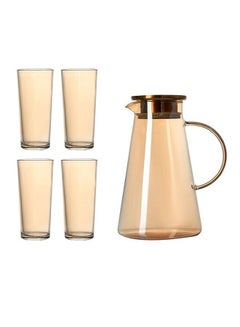Buy 4 Piece Glass And Jug Set in UAE