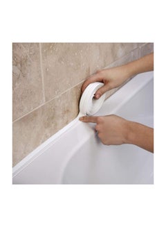 Buy Caulk Tape White Bathroom Corner Caulking Tape Waterproof Self Adhesive Sealing Tape Used for Kitchen Sink Bathroom Bathtub Tub Floor Wall Edge Protector Strip in UAE