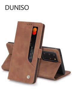 اشتري Samsung Galaxy S23 Ultra Wallet Case with Card Slots Holder Magnetic Clasp Shockproof Flip Folio Book Protective Cover Women Men for Samsung Galaxy S23 Ultra Phone Case في السعودية