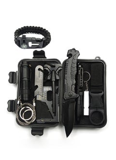 اشتري 9-In-1 Multifunctional Emergency Camping Survival Kit في الامارات