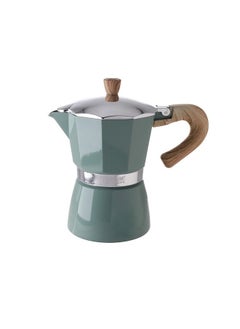 Buy 14x9xH16cm Green Color Classic 3Cups Moka Pot Espresso Maker Percolator filter Coffee Maker Italian Espresso 3Cups Coffee Maker with Box in UAE