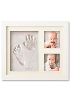 اشتري Baby Handprint Footprint Makers Kit Keepsake Photo Frame for Newborn Boys Girls Baby Gifts Personalized Baby Milestone Gift Memory Art Picture Frames for Baby Registry في السعودية