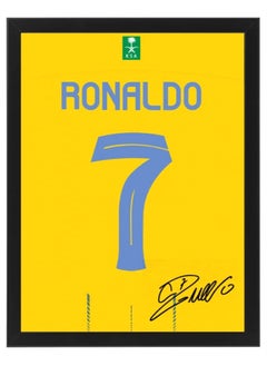 Buy Cristiano Ronaldo Autographed Jersey - Framed Poster 30x40cm - CR7 -Football Memorabilia, Soccer Collectible, Gift for Fans in UAE