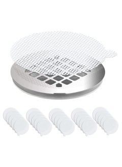 Buy KASTWAVE Tub Drain Hair Catcher Strainer 25 PCS, Shower Drain Hair Trap, Disposable Shower Drain Hair Catcher Mesh Stickers, Easy to Install Suit for Bathroom, Bathtub, Kitchen (3.5" Regular Round) in Saudi Arabia