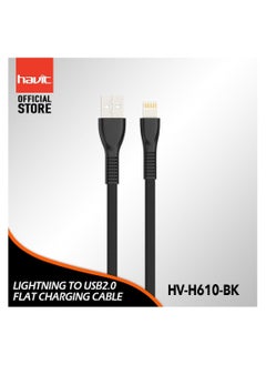 Buy HAVIT Lightning Cable compatible with APPLE 1.0M - BLACK in UAE