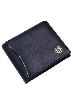 Buy Leather Wallet for Men, RFID Protected Leather Purse for Men, Money Purse for Men | HF592BNL | CDPT| ROYAL BLUE in UAE