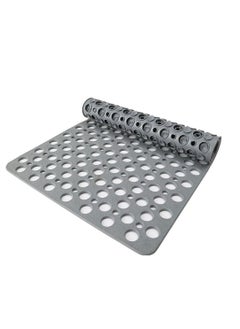 اشتري Non Slip Shower Mat with Suction Cups and Drain Holes, Shower Mats for Inside Shower, Soft Machine Washable Bathtub Mat Non Slip Bath Mat for Tub, Easy Dry&Cut, 30x17 in (75x43 cm) في السعودية