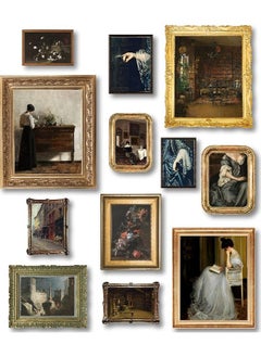 Buy Gothic Victorian Decor for Home - Antique Victorian Wall Decor, Dark Victorian Pictures for Wall, Vintage Ladies Portrait Poster Print, Moody Maximalist Bedroom Decorations (8x10 Unframed) in Saudi Arabia