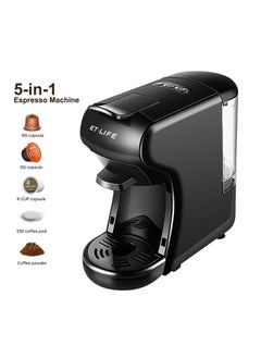 Buy 0.6 Litre 5-in-1 Coffee Pod/Capsule Espresso Coffee Machine for Nespresso/Dolce Gusto/K-CUP/ESE Pod/Coffee Powder With 19 Bar Automatic Steam Pressure ST-504 in Saudi Arabia