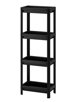 Buy Vesken 4-Tier Shelving Unit Black 36x100cm in Saudi Arabia