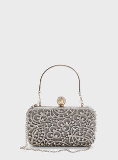 Buy Diamante Embellished Clutch Bag in Saudi Arabia