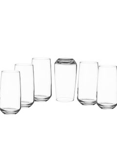 Buy A set of 6 Turkish glass water cups of 300 ml in Saudi Arabia