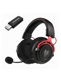 Buy 2.4G Wireless USB Gaming Headset with Noise Cancelling Mic,3D Surround Sound, Soft Memory Earmuffs for PC PS4 PS5 in Saudi Arabia