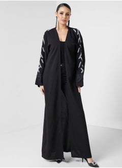 Buy Embellished Front Open Abaya in Saudi Arabia