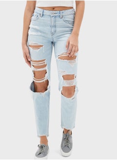 Buy Ripped Mom Jeans in UAE