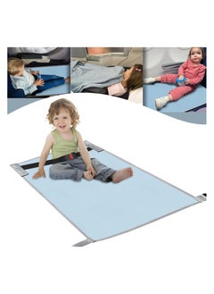 اشتري Airplane Bed for Toddler, Airplane Footrest for Kids Seat Extender, Portable Toddler Travel Bed, Airplane Leg Rest for Kids to Lie Down (Blue) في الامارات