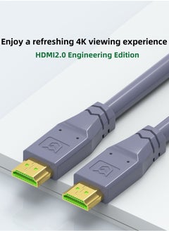 Buy HDMI Cable 4K 3M HDMI 2.0 18Gbps High Speed 4K@60Hz HDMI to HDMI Video Cable Ultra HD 3D 4K HDMI Cable PVC Compatible MacBook Pro UHD TV Nintendo Switch Xbox PlayStation PS5/4 PC Laptop - 3M-Gray in UAE