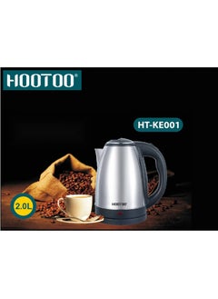 Buy HT-KE001 Electric Kettle for Water, Tea and Coffee, 2L Capacity, with Automatic Shut-Off System and Light Indicator. Made of strong stainless steel For long life. Silver from Hootoo. in Saudi Arabia