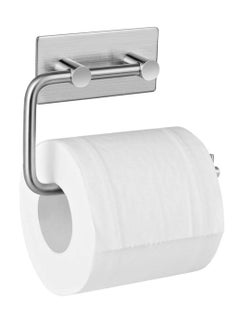 Buy Self Adhesive Toilet Paper Holder,Stainless Steel Tissue Roll Paper Hook,Towel Hanger Rack,Napkin Holder Towel Hanger for Bathroom Silver in Saudi Arabia