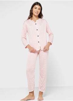 Buy Textured Pyjama Set in Saudi Arabia