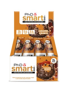 اشتري PhD Smart Bar Caramel Crunch 20 gm. 12 Protein bars في الامارات